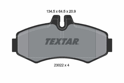 [2302201] BRAKE PADS FRONT TEXTAR MERC