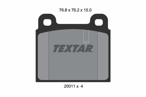 [2001107] BRAKE PADS FRONT TEXTAR PORSCHE