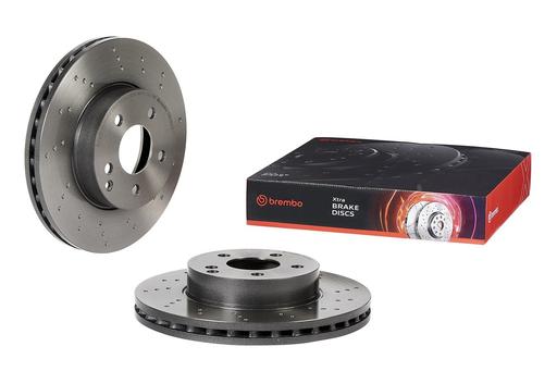 [09.B280.4X] BRAKE DISC FRONT 295MM BREMBO MERC (CROSS DRILLED)
