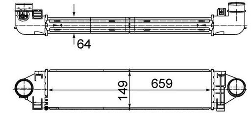[CI 499 000S] INTERCOOLER MAHLE LAND ROVER