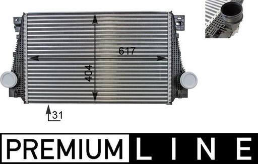 [CI 29 000P] INTERCOOLER MAHLE VAG