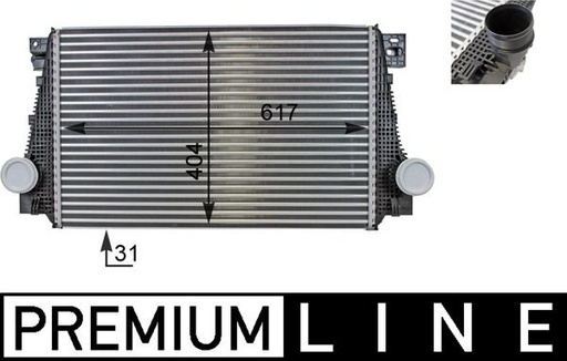 [CI 29 000P] INTERCOOLER MAHLE VAG