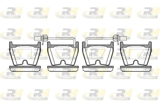 [2896.02] FRONT PADS W/SENSOR ROADHOUSE VAG