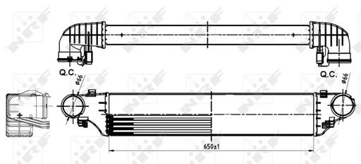 [30164A] INTERCOOLER NRF MERC