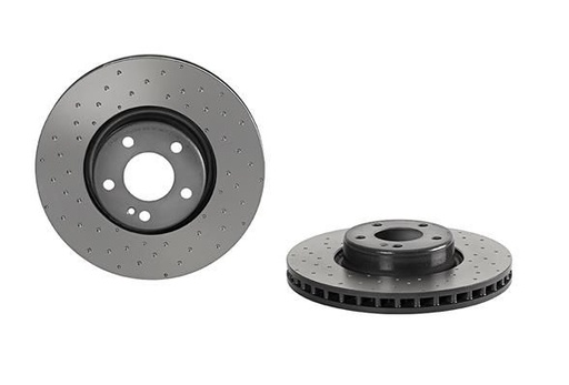 [09.D527.23] FRONT DISC 318MM DIMPLED BREMBO MERC