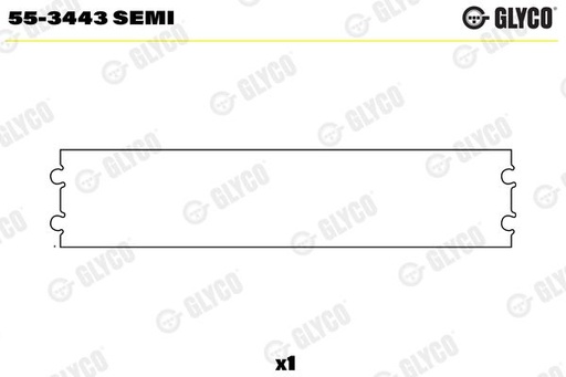 [55-3443 SEMI] GUDGEON BUSH S/F GLYCO VAG
