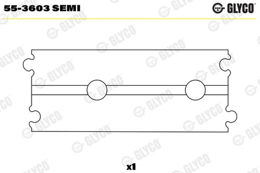 [55-3603 SEMI] GUDGEON BUSH SEMI FINISHED GLYCO MERC