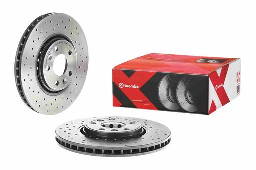 [09.B352.1X] BRAKE DISC FRONT 320MM BREMBO RENAULT (CROSS DRILLED)