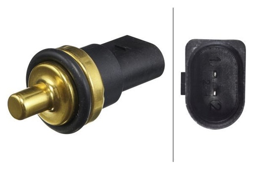 [6PT 009 309-331] TEMP SWITCH 2 PIN BLK/GREY W/ORING HELLA VAG
