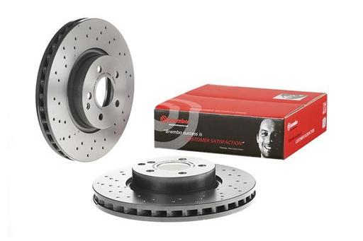 [09.A621.31] BRAKE DISC FRONT 322MM BREMBO MERC (CROSS DRILLED)