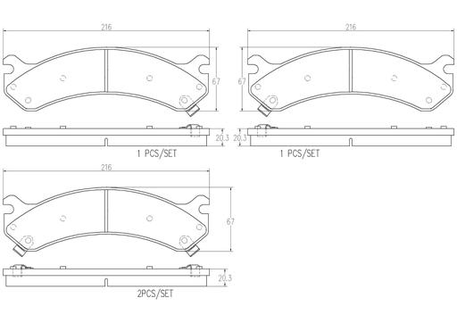 [P06013N] BRAKE PADS REAR BREMBO CERAMIC BMW