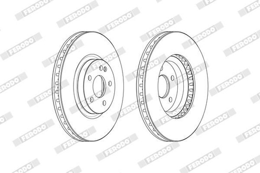 [FCR379A] FRONT DISC 330MM FERODO MERC