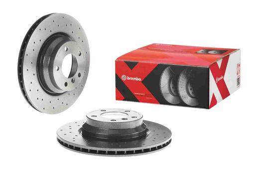 [09.A259.1X] BRAKE DISC FRONT 330MM BREMBO BMW (CROSS DRILLED)