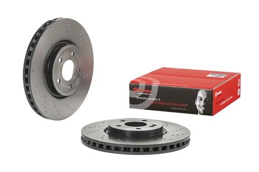 [09.D986.11] BRAKE DISC FRONT 330MM BREMBO MERC (CROSS DRILLED)