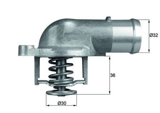 [TI 212 87D] THERMOSTAT & HOUSING BEHR VAG