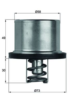[TX 37 79] THERMOSTAT 79D BEHR BMW