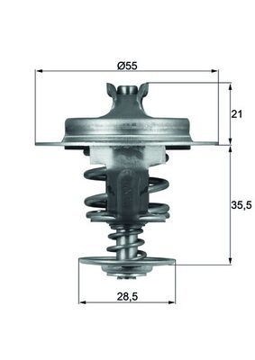 [TX 67 83D] THERMOSTAT 83D BEHR PSA