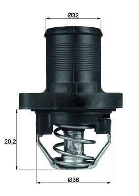 [TI 47 89] THERMOSTAT 89D MAHLE PSA