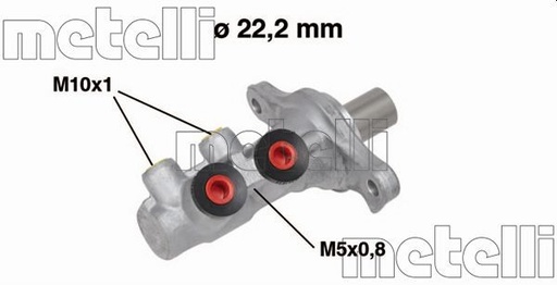 [05-0681] BRAKE MASTER CYLINDER METELLI FIAT
