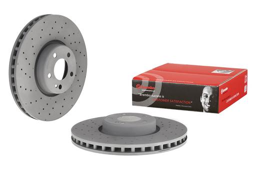 [09.D529.23] BRAKE DISC FRONT 342MM BREMBO MERC (CROSS DRILLED)