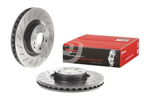 [09.B746.61] BRAKE DISC FRONT 344MM BREMBO MERC (CROSS DRILLED)