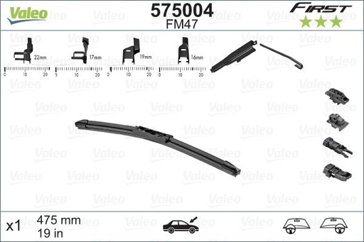 [FM40] WIPER BLADE 16" VALEO 575002