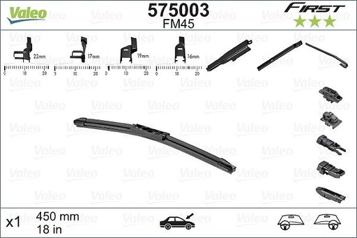 [FM45] WIPER BLADE 18" VALEO 575003