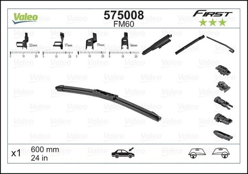[FM60] WIPER BLADE 24" VALEO 575008