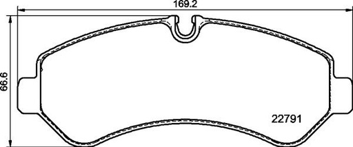 [P50150] BRAKE PADS REAR BREMBO MERC