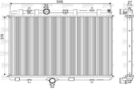 [733101] RADIATOR VALEO PSA