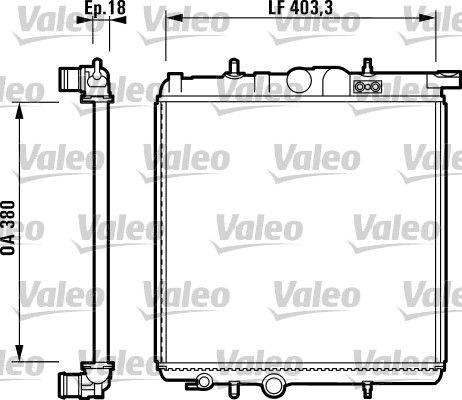 [732885] RADIATOR VALEO PSA