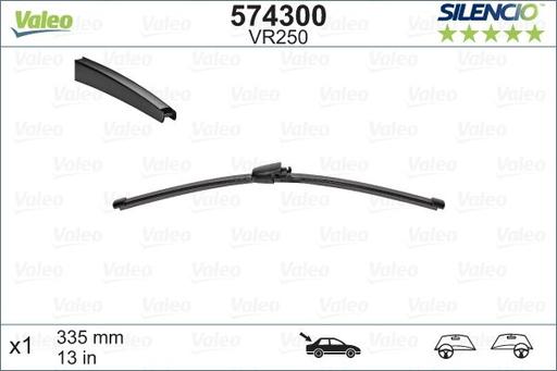 [VM29] WIPER BLADE [FRONT] VALEO [550MM 22 INCH - FLAT WIPER BLADE]