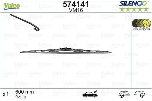 [VM16] WIPER BLADE 600MM VALEO BMW