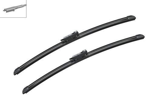 [A208S] WIPER BLADE [FRONT KIT] BOSCH AEROTWIN [500MM 20 INCH + 500MM 20 INCH - FLAT WIPER BLADE]