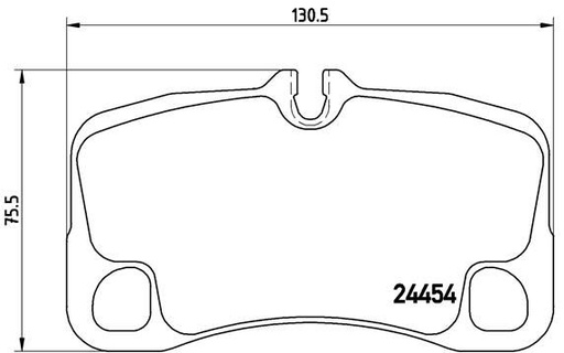 [P65013] BRAKE PADS REAR BREMBO PORSCHE