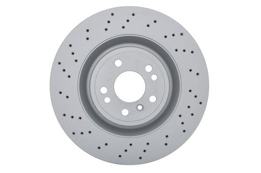 [0 986 479 D09] BRAKE DISC FRONT 350MM BOSCH MERC (CROSS DRILLED)