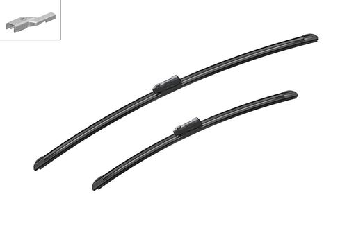 [A871S] WIPER BLADE [FRONT KIT] BOSCH AEROTWIN [650MM 26 INCH + 475MM 19 INCH - FLAT WIPER BLADE]