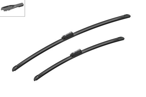 [A622S] WIPER BLADE [FRONT KIT] BOSCH AEROTWIN [650MM 26 INCH + 500MM 20 INCH - FLAT WIPER BLADE]