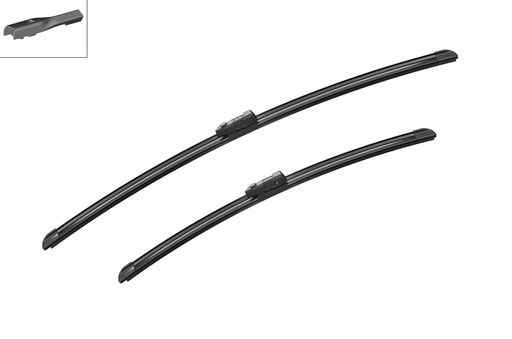 [A622S] WIPER BLADE SET FRONT AEROTWIN 650MM 26" 500MM 20" BOSCH VAG JAGUAR