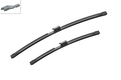 [A008J] WIPER BLADE SET FRONT AEROTWIN 650MM 26" 475MM 19" BOSCH VOLVO