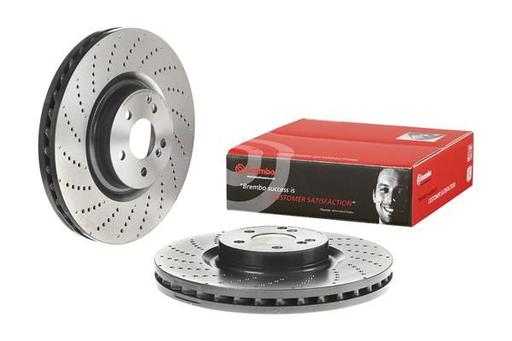 [09.B769.51] BRAKE DISC FRONT 360MM BREMBO MERC (CROSS DRILLED)