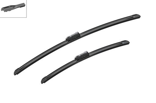 [A983S] WIPER BLADE [FRONT KIT] BOSCH AEROTWIN [575MM 23 INCH + 400MM 16 INCH - FLAT WIPER BLADE]