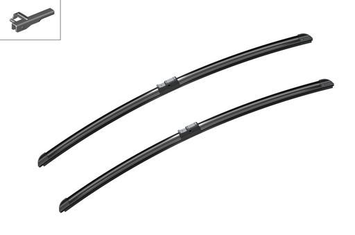 [A949S] WIPER BLADE [FRONT KIT] BOSCH AEROTWIN [650MM 26 INCH - FLAT WIPER BLADE]
