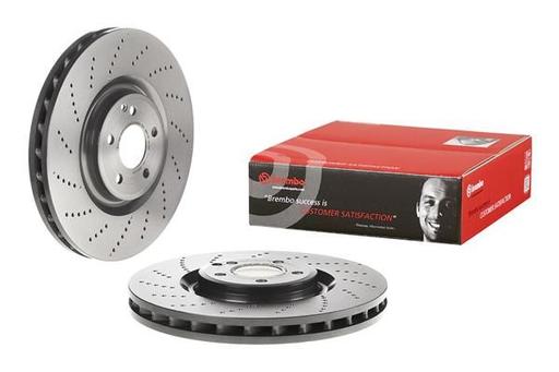 [09.B747.51] BRAKE DISC FRONT 360MM BREMBO MERC (CROSS DRILLED)