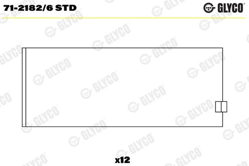 [71-2182/6  STD] CONROD BEARING SET STD GLYCO BMW