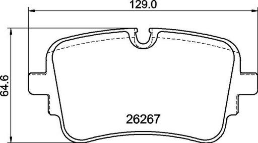 [P85190N] BRAKE PADS REAR BREMBO CERAMIC VAG
