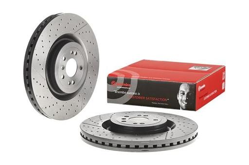 [09.B805.11] BRAKE DISC FRONT 390MM BREMBO MERC (CROSS DRILLED)