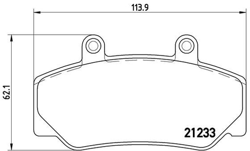 [P86006] BRAKE PADS REAR BREMBO VOLVO
