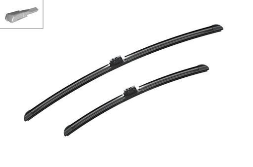 [A207S] WIPER BLADE [FRONT KIT] BOSCH AEROTWIN [650MM 26 INCH + 475MM 19 INCH - FLAT WIPER BLADE]