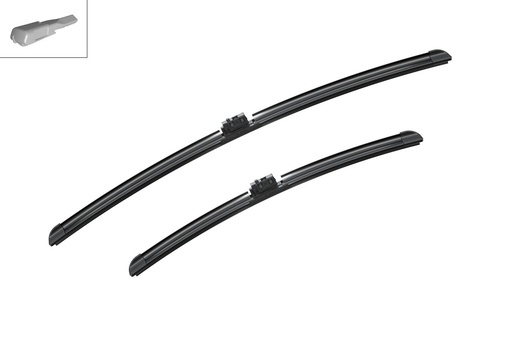 [A207S] WIPER BLADE SET FRONT AEROTWIN 650MM 26" 475MM 19" BOSCH MERC